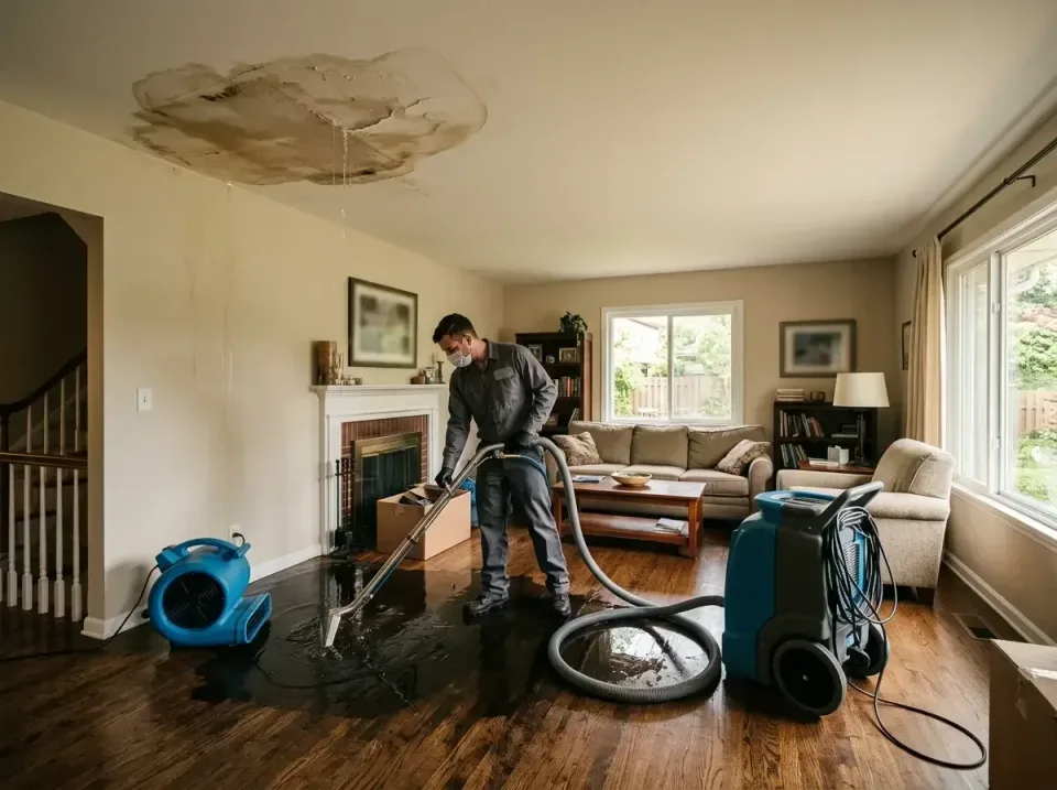 attic-pipe-burst-ceiling-drip-008 — frequently asked questions, Water Damage Restoration & Carpet Care in Sinking Spring, PA